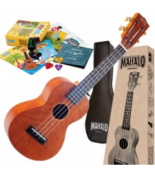Mahalo TJ2TBRK Java Series Concert Ukulele Package With Essentials Package 